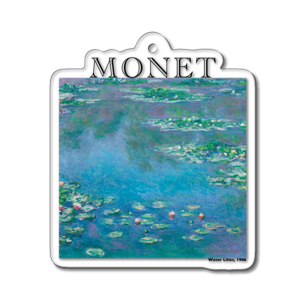 MUGEN ARTのモネ　睡蓮　Claude Monet / Water Lilies Acrylic Key Chain