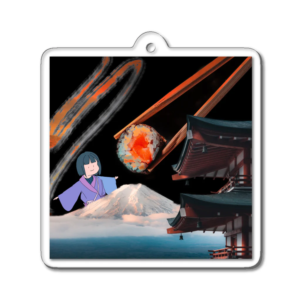 Japanolofi_RecordsのJapanolofi Records & Yotsugi × Itono Designers Goods Vol.1 Acrylic Key Chain