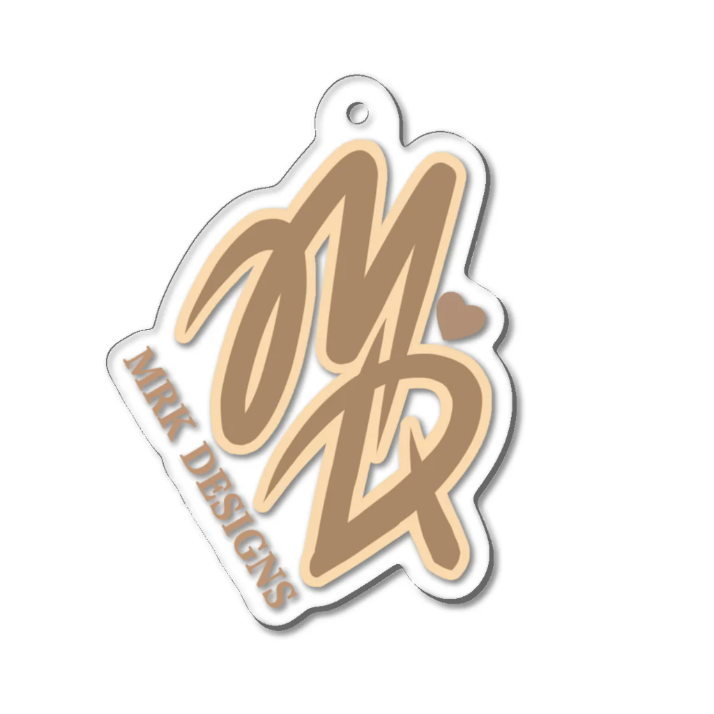 MRK DESIGNSのMD Logo  (Beige) アクリルキーホルダー