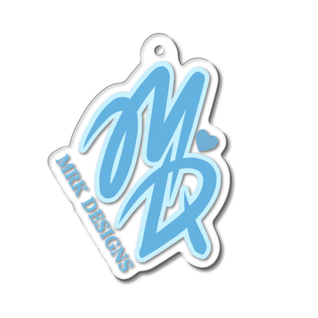 MRK DESIGNSのMD Logo  (Bule) Acrylic Key Chain