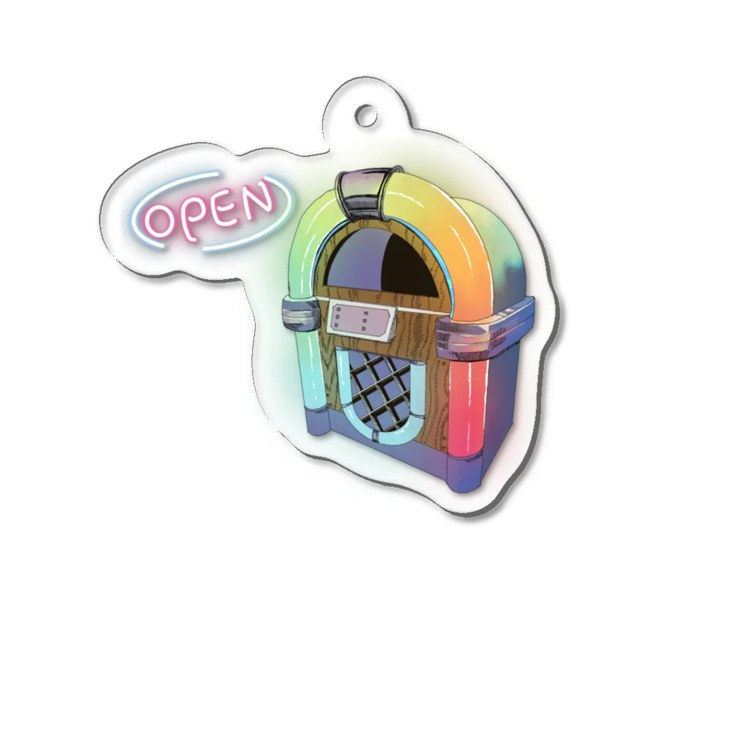 柴うずらのジュークボックス Acrylic Key Chain