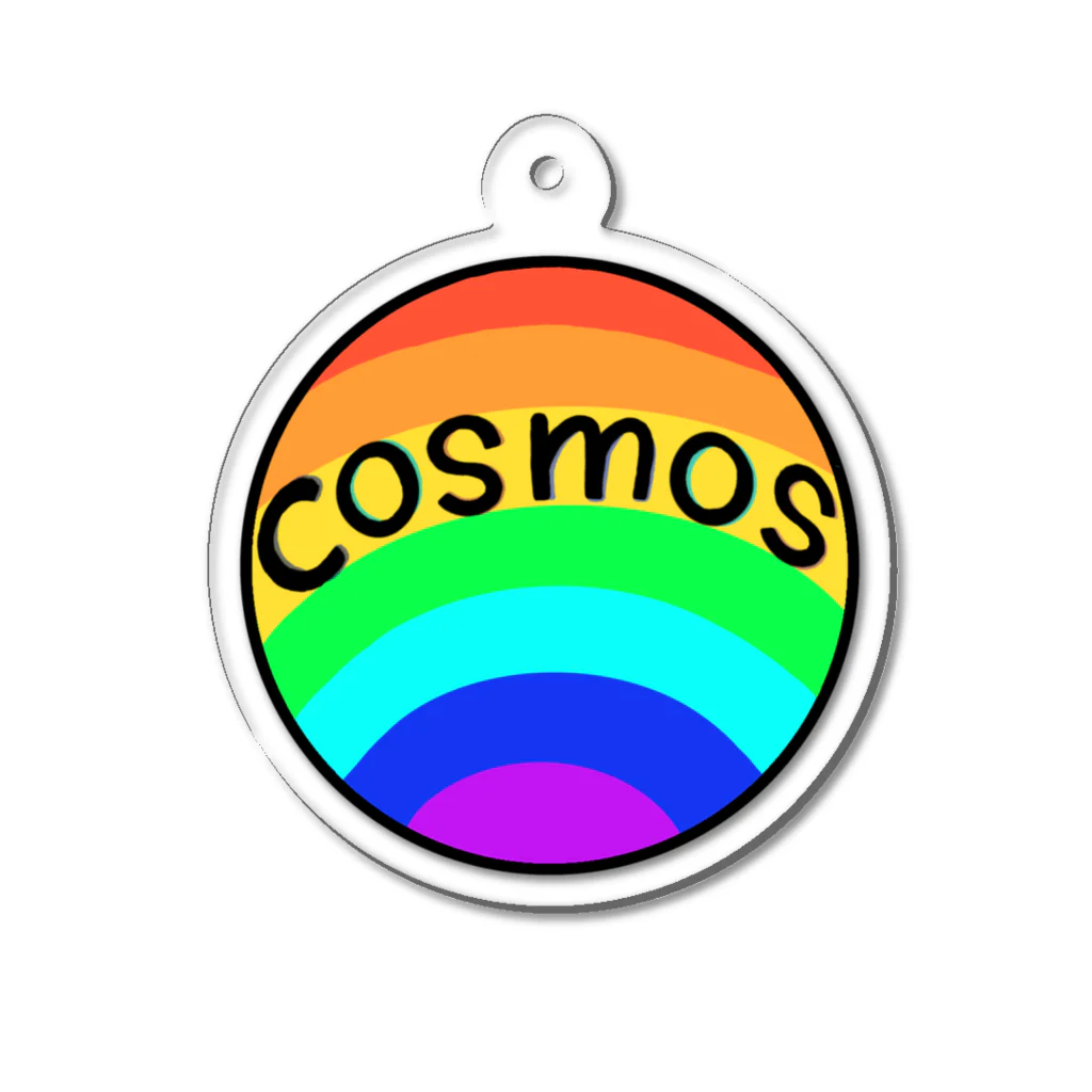 -cosmos-の虹色の星 アクリルキーホルダー