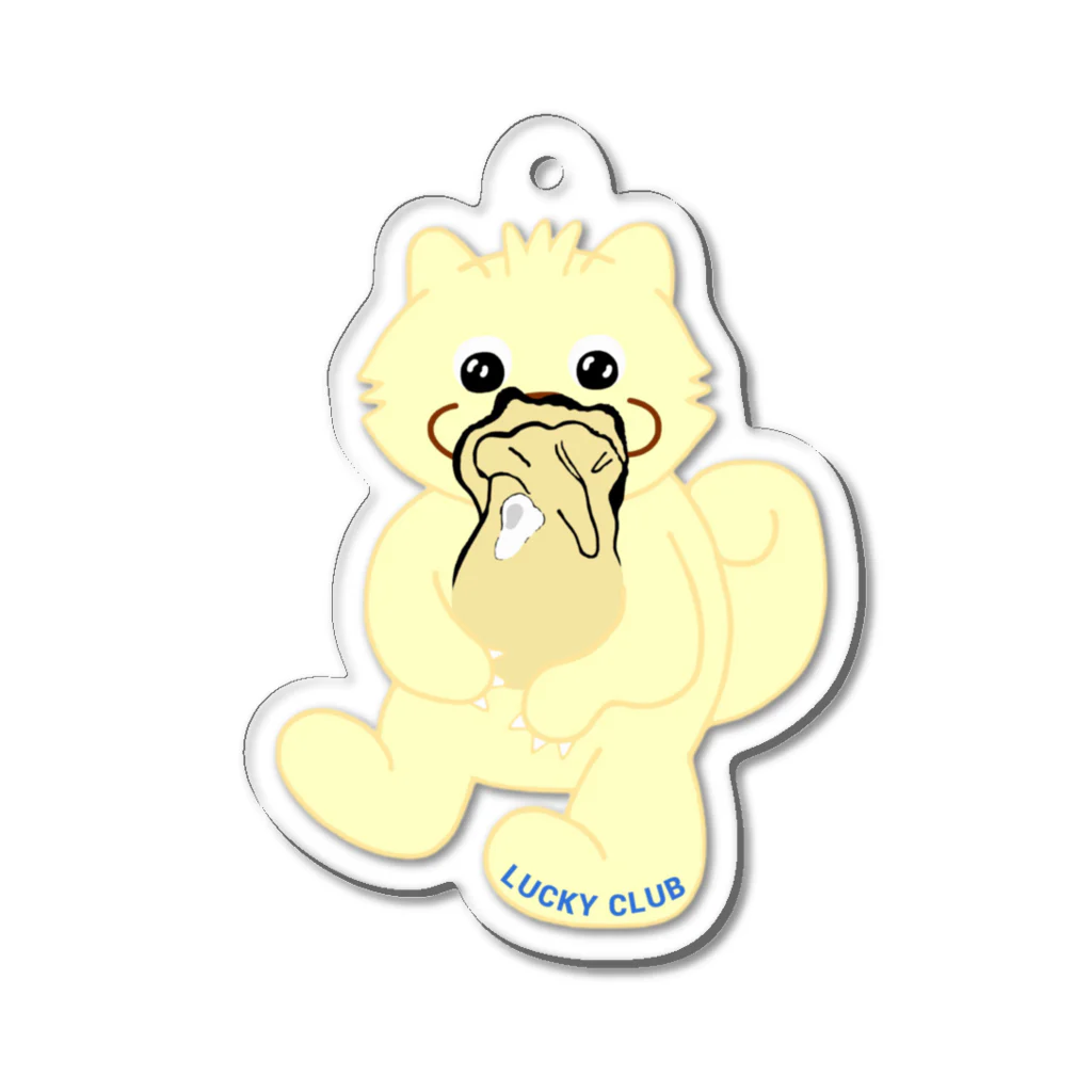 LUCKY CLUBの牡蠣ラッキーちゃん Acrylic Key Chain