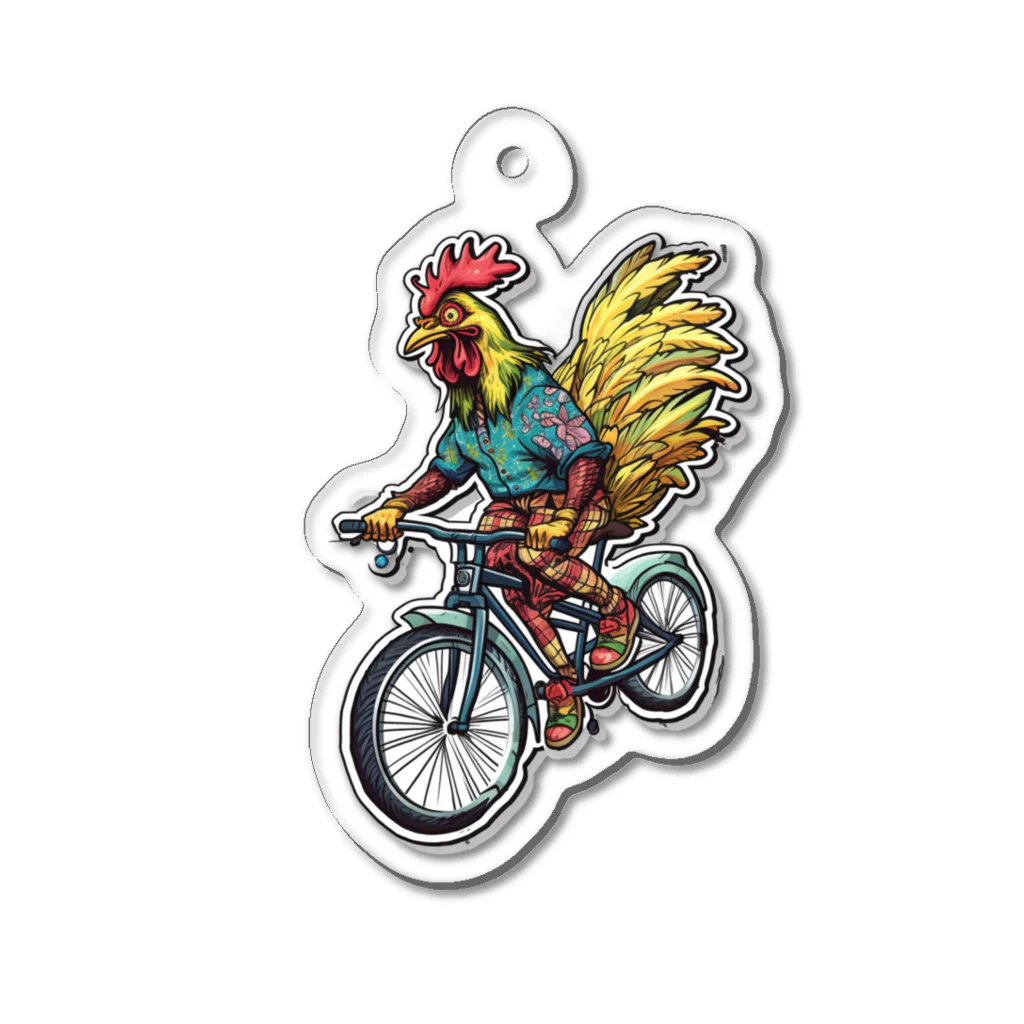 クジラレモンの自転車泥棒 Acrylic Key Chain