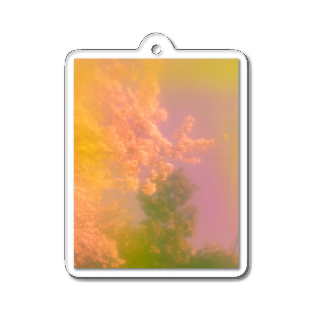 swimming_fruitsのFlor de Sakura Acrylic Key Chain