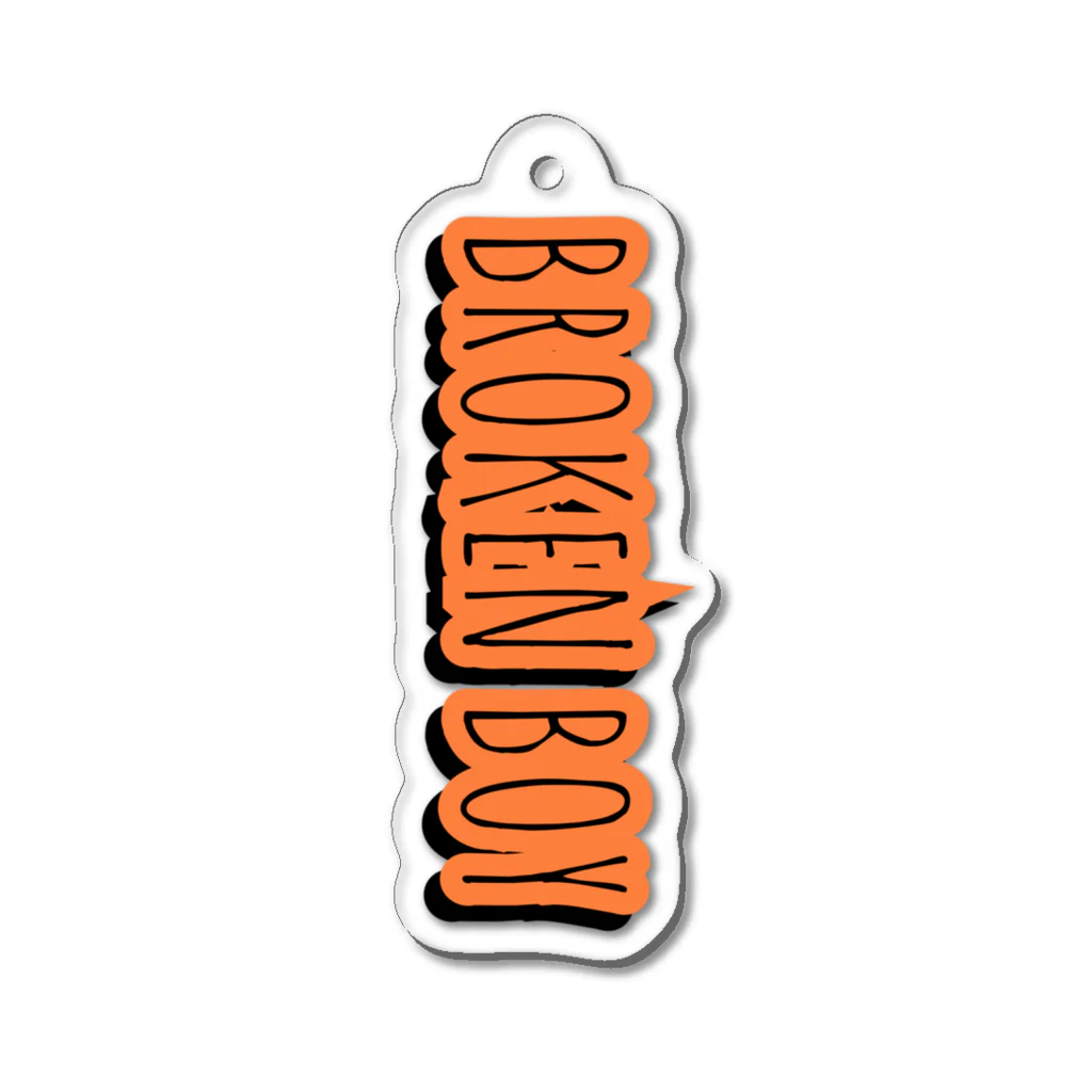 i=! ProjectのLOGO Orange Acrylic Key Chain