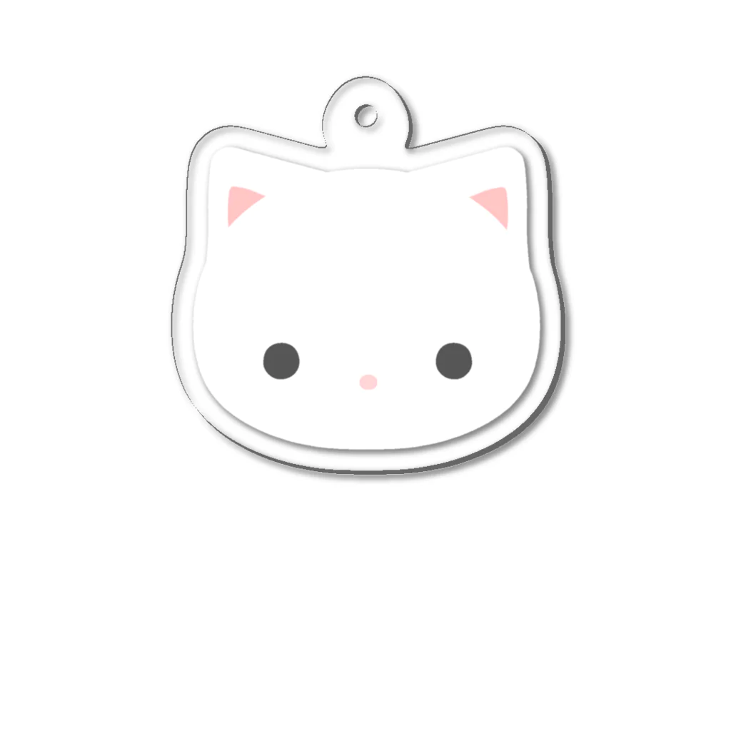 Nagatoのうちのねこ(白) Acrylic Key Chain