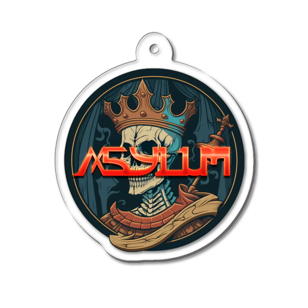 ASYLUMのASYLUMスカルキング Acrylic Key Chain