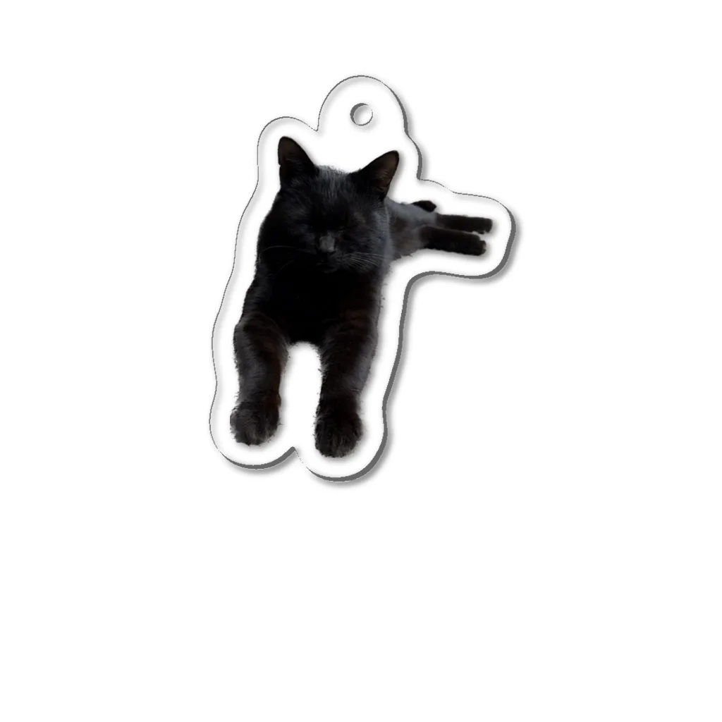 Theピザまん屋さん🍕のクロちゃんず🐈‍⬛ Acrylic Key Chain