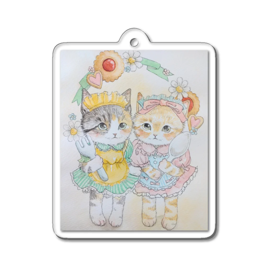 Jeangeekaのふぅちゃん&りんちゃんグッズ Acrylic Key Chain