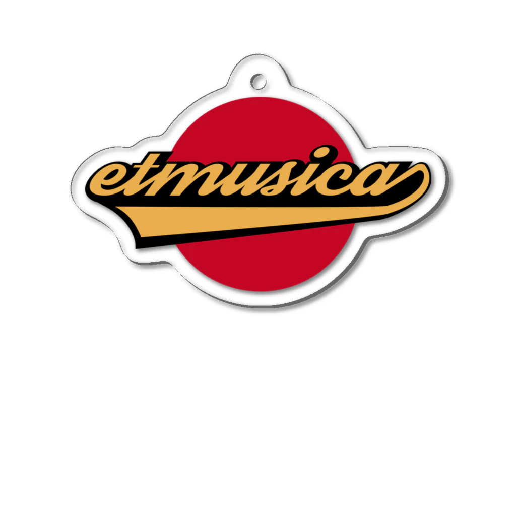 etmusica(エトムジカ)のエトムジカ　アメリカン赤丸 Acrylic Key Chain