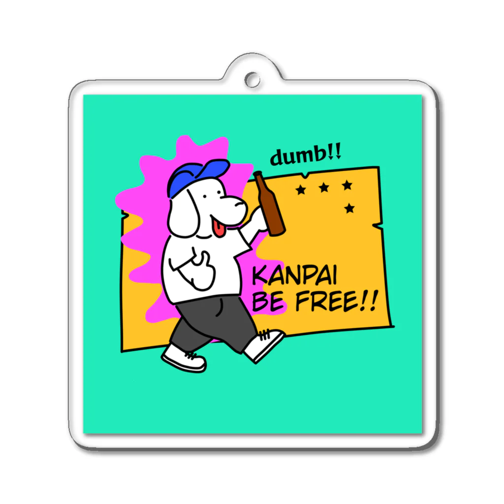 NaokicksのKANPAI BE FREE アクリルキーホルダー