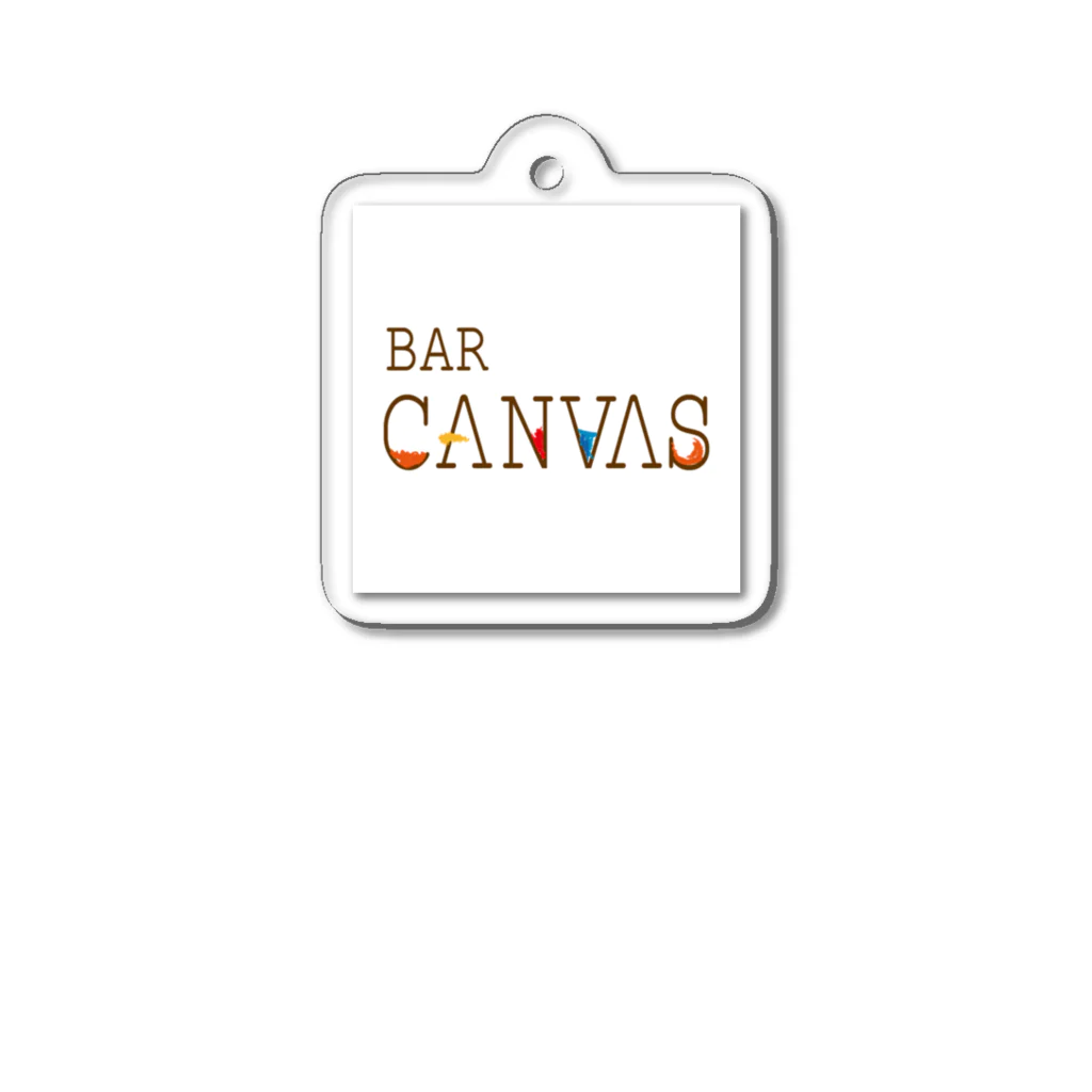 BAR CANVAS バーキャンバスのBAR CANVASロゴ Acrylic Key Chain