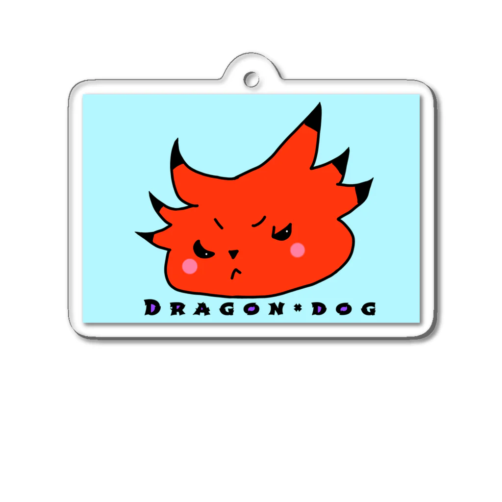 みつまめこshopのDragon×dog Acrylic Key Chain