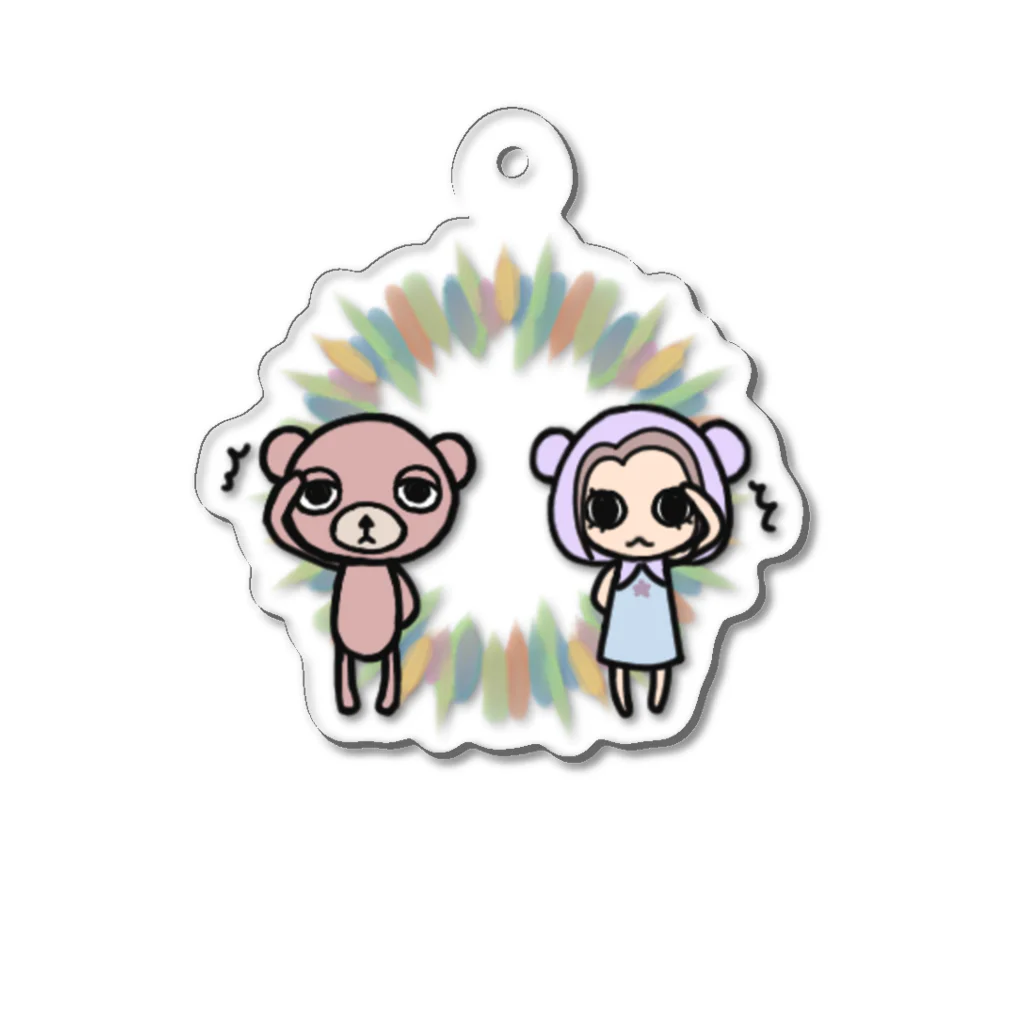 べあぐらのべあぐらじゃー Acrylic Key Chain