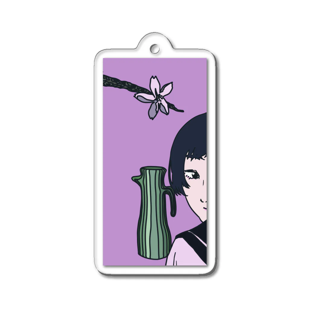 佐々木製作 スズリ工場のVASE Acrylic Key Chain