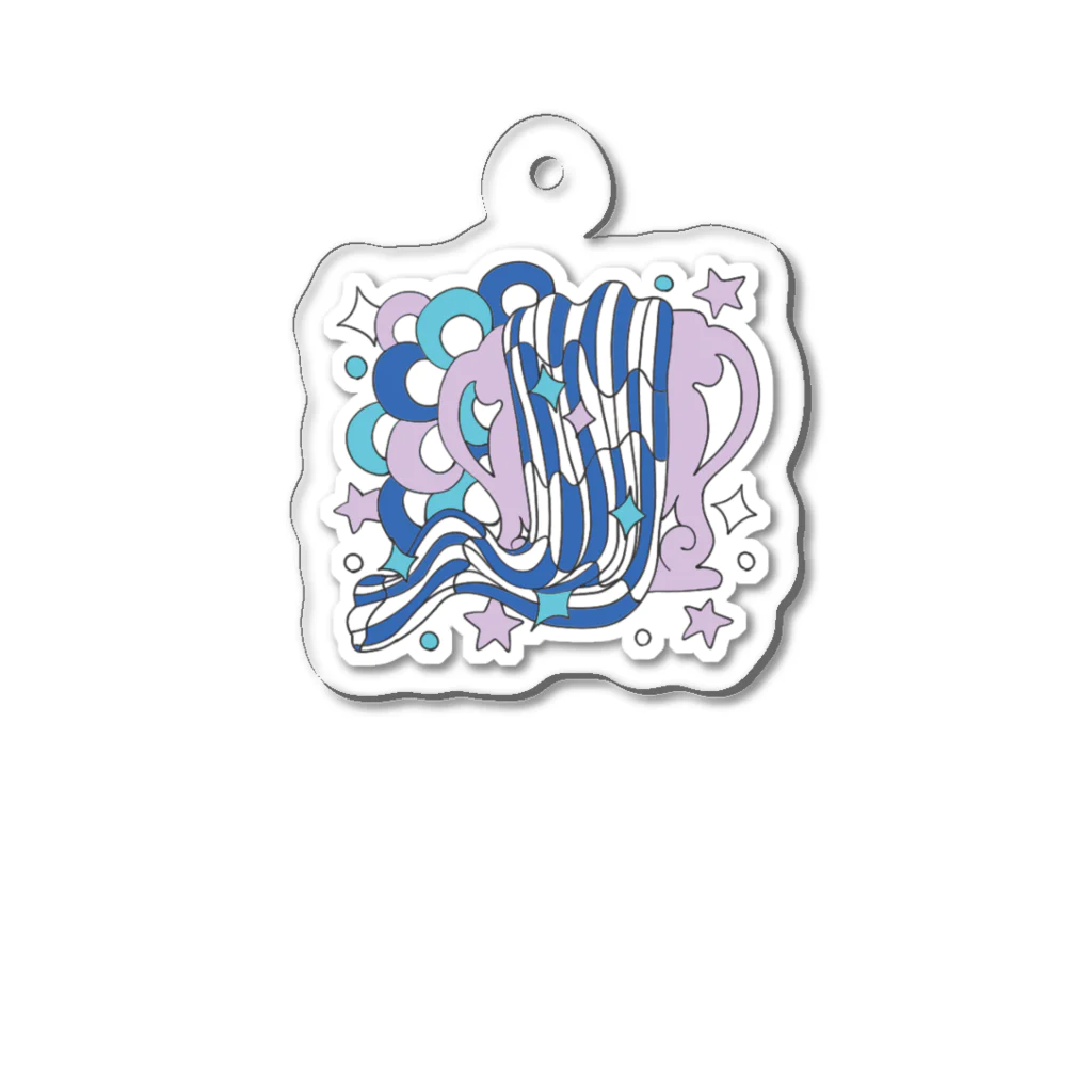 ネコジタ/nekozitaの水瓶座 Aquarius Acrylic Key Chain