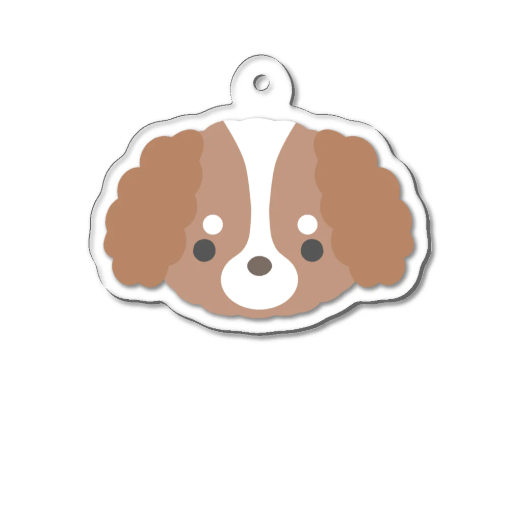 Nagatoのうちのわんこ(PC茶プードル) Acrylic Key Chain