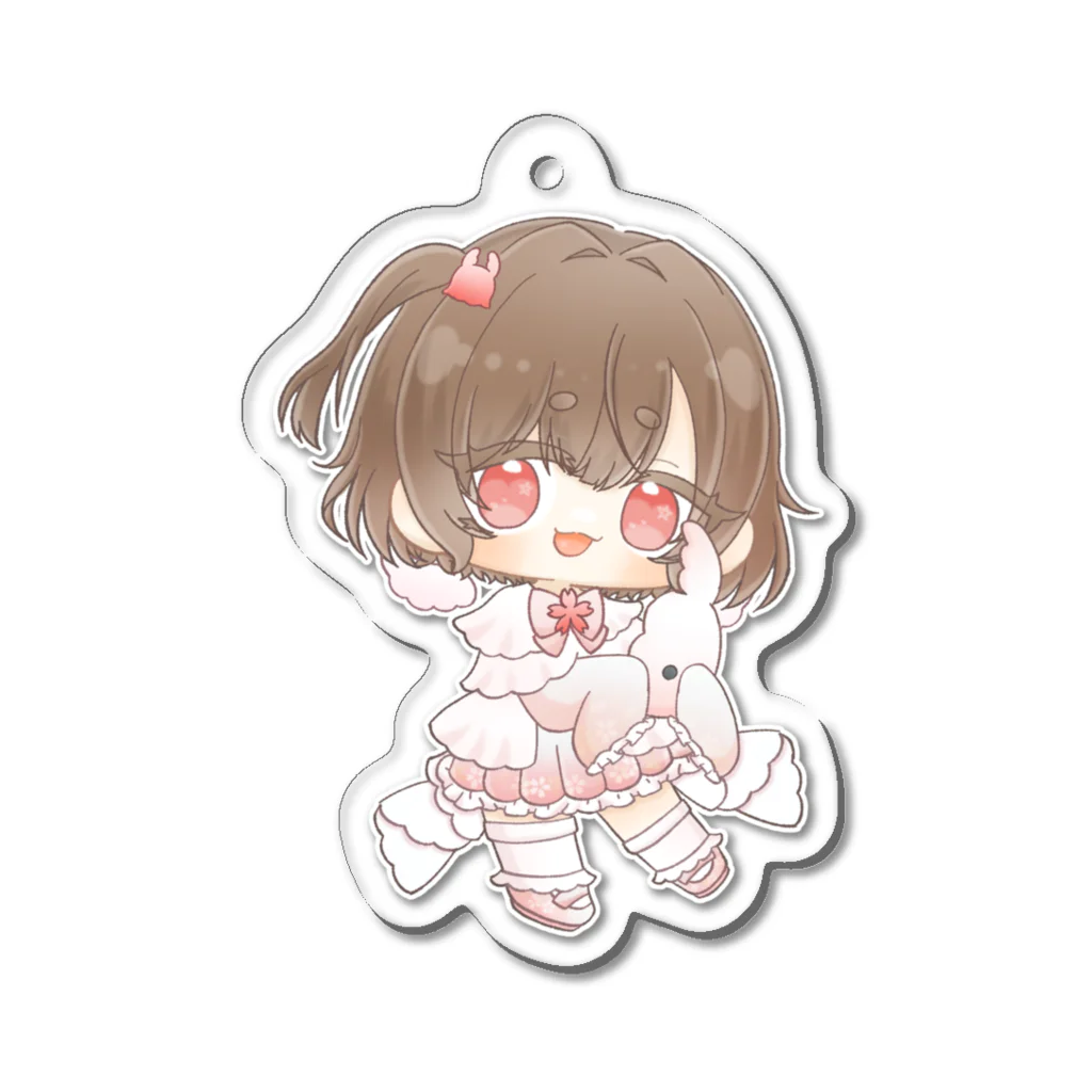 ゆんま!🧸イラスト依頼受付中!!の1周年衣装ゆんまグッズ Acrylic Key Chain