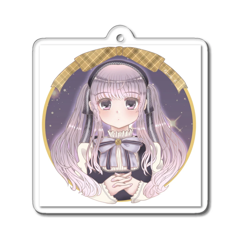 Lolita addictedの星空とクラシックロリータ Acrylic Key Chain