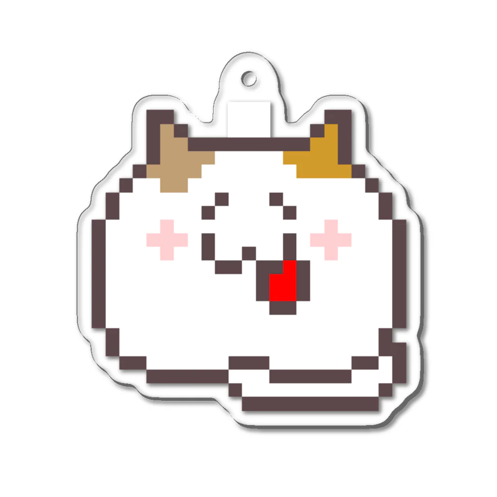 nyanco!のドット絵「肉玉にゃんこ」キーホルダー Acrylic Key Chain