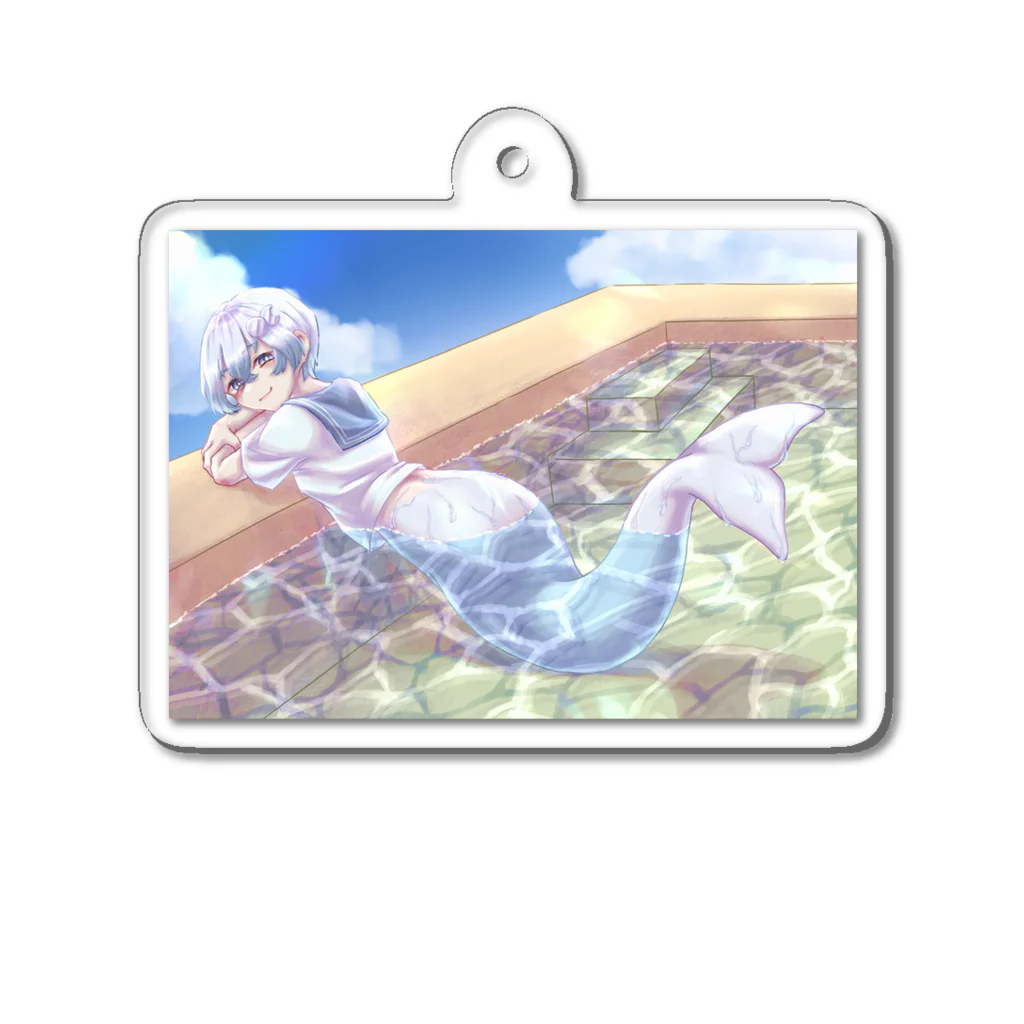 しろいるかのしろいるかのアクキー Acrylic Key Chain