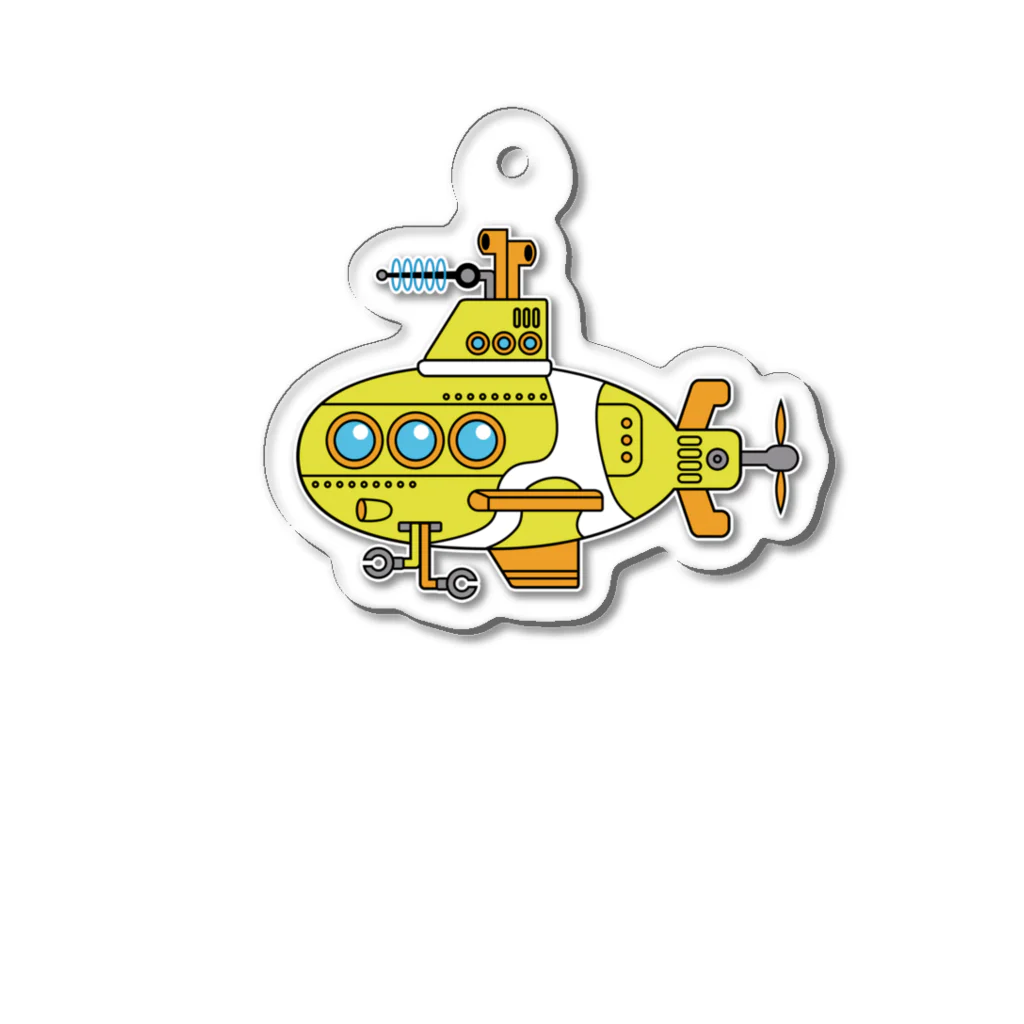 mawwwww.com | design projectの海底探索サブマリン Acrylic Key Chain