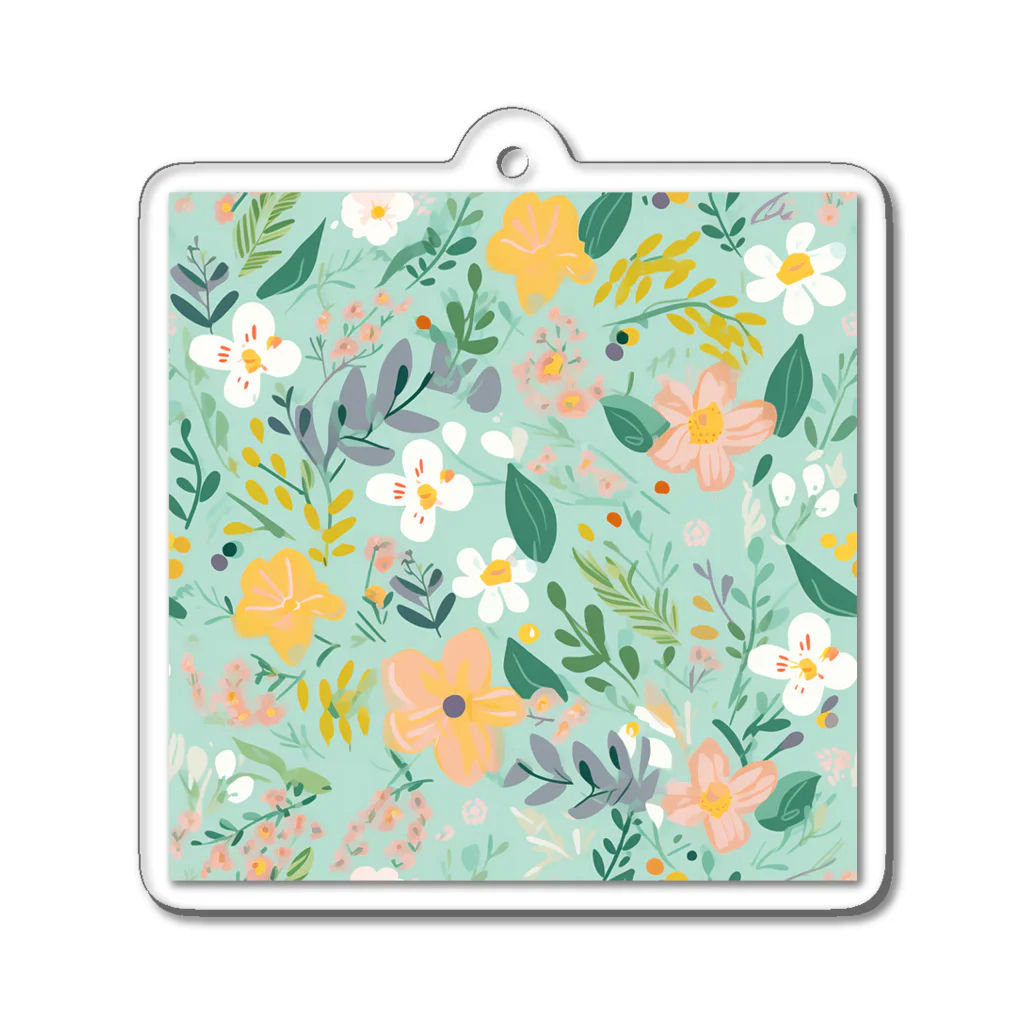 Playful Planetのflower 2 Acrylic Key Chain