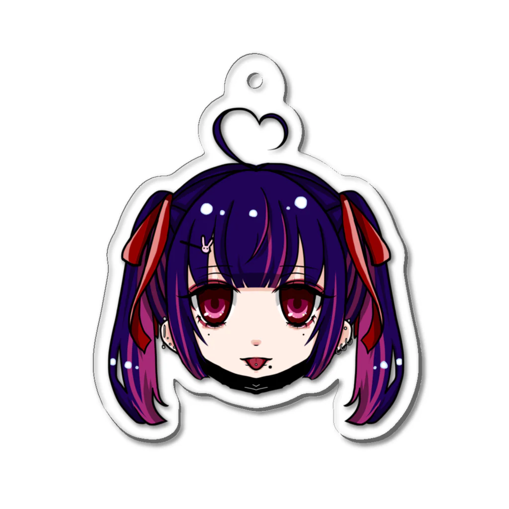 でぇふくのアホ毛ちゃん Acrylic Key Chain