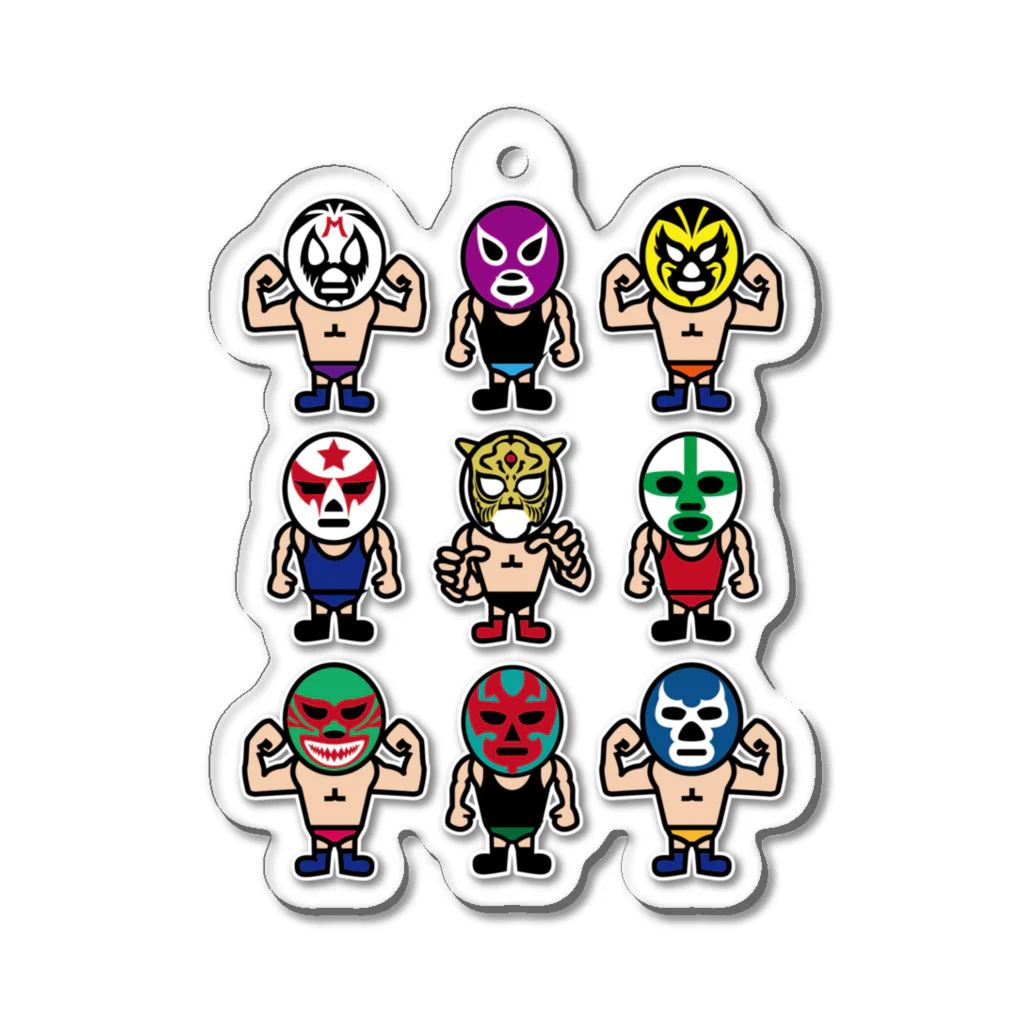 LUCHAのMASKMANS アクリルキーホルダー