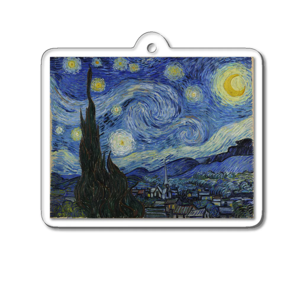 世界美術商店の星月夜 / The Starry Night Acrylic Key Chain