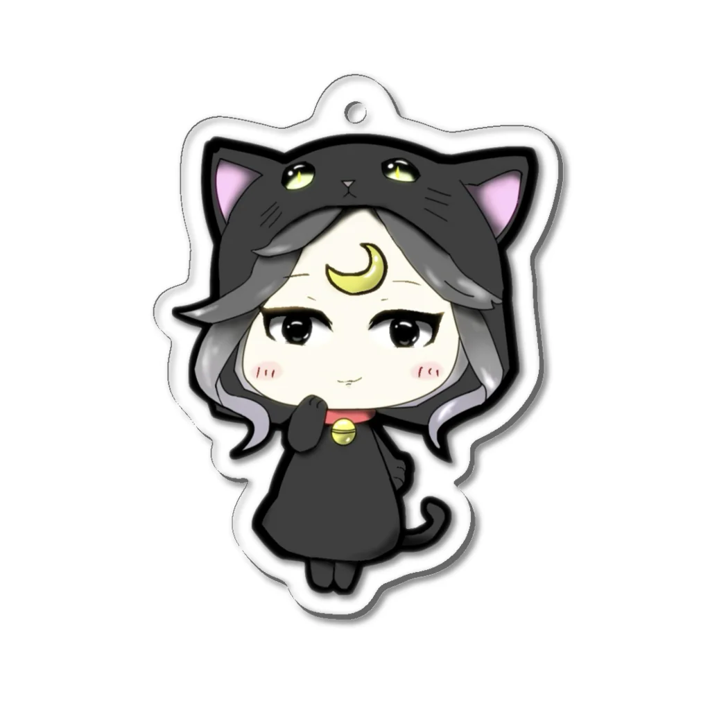 さわでぃあのさわでぃあ🌙黒猫バージョン Acrylic Key Chain