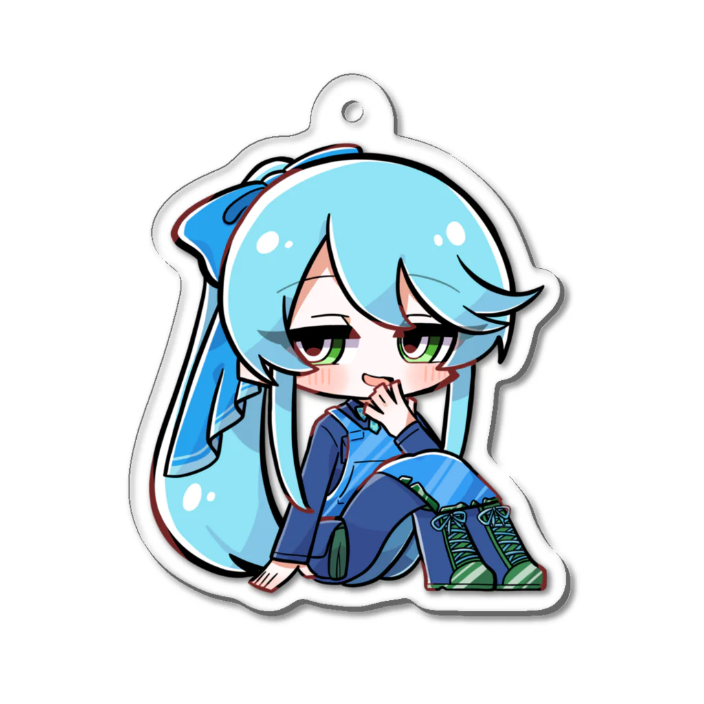 ゆっくりでぃすこのかんなちゃん　カートゥーン風 Acrylic Key Chain