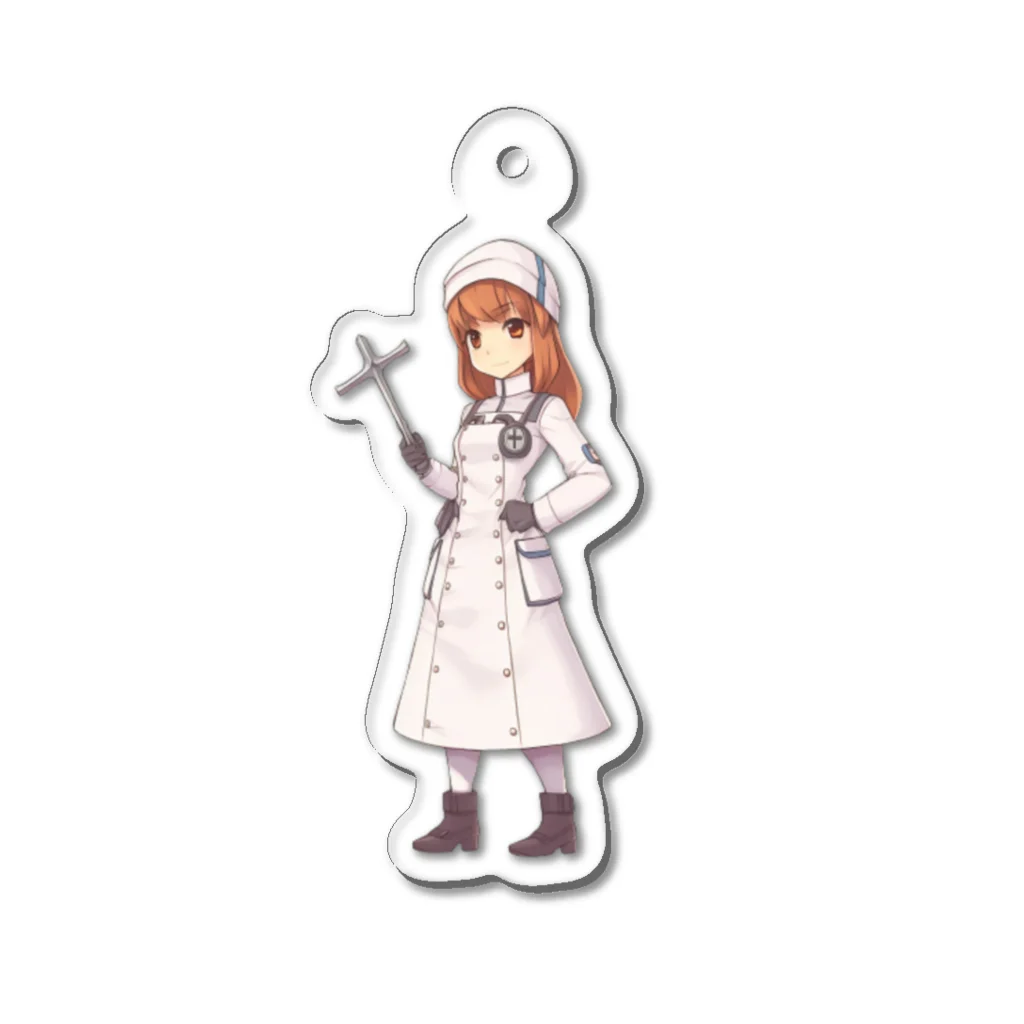 デザイナースSHOPの白衣の戦士ちゃん❨かわいいver❩ Acrylic Key Chain