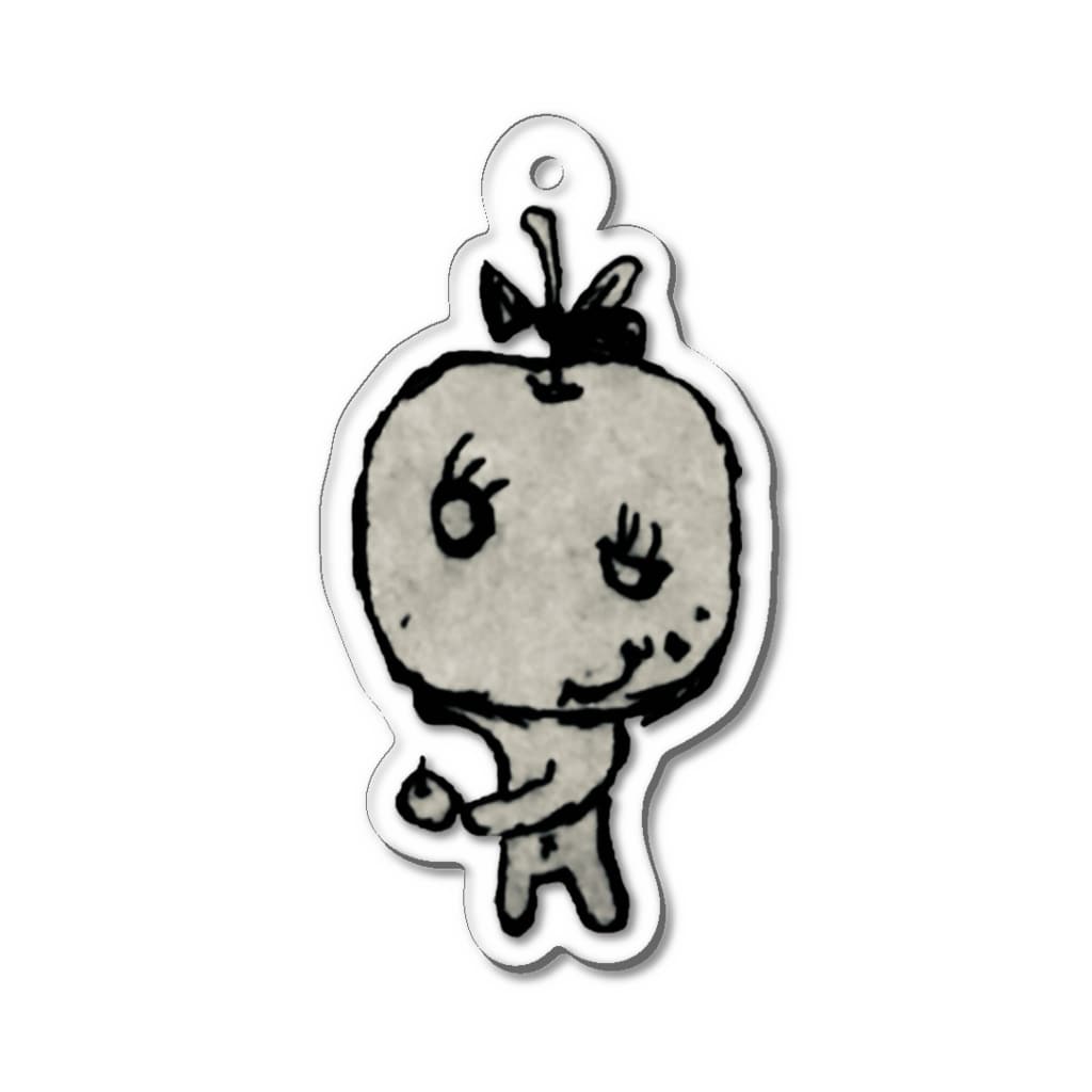 ハナ雑貨のリンゴ族のリン Acrylic Key Chain