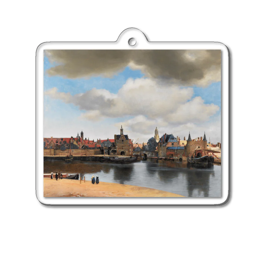 世界美術商店のデルフト眺望 / View of Delft Acrylic Key Chain