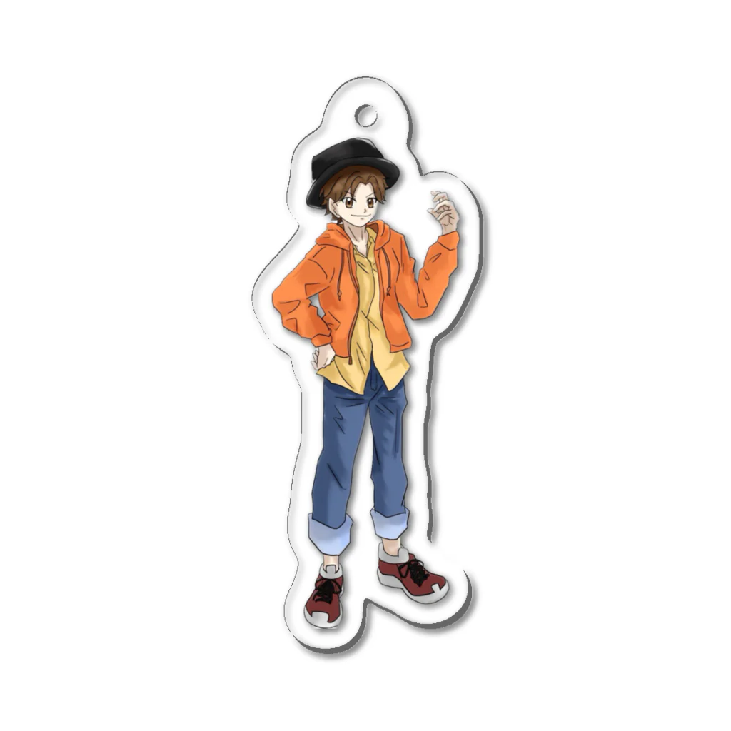 Kouki🐯❤️‍🩹 《こーちゃんねる》チャンネル登録1900人ありがとう🙏のステッカー Acrylic Key Chain