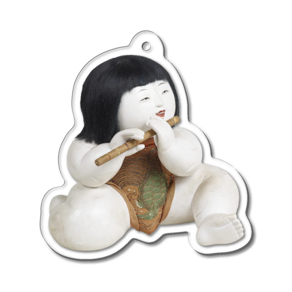 メディア木龍・谷崎潤一郎研究のつぶやきグッズのお店の御所人形 笛吹き童子 Acrylic Key Chain