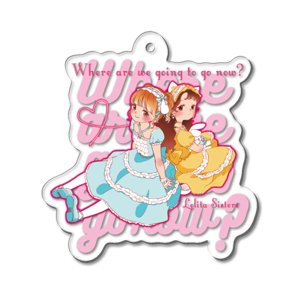 Chunoのロリータの女の子 Acrylic Key Chain