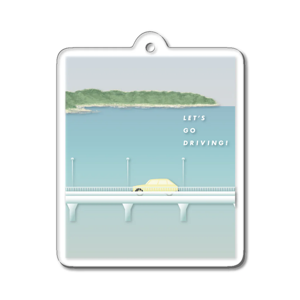 【utatane scenery】のLET'S GO DRIVING! Acrylic Key Chain