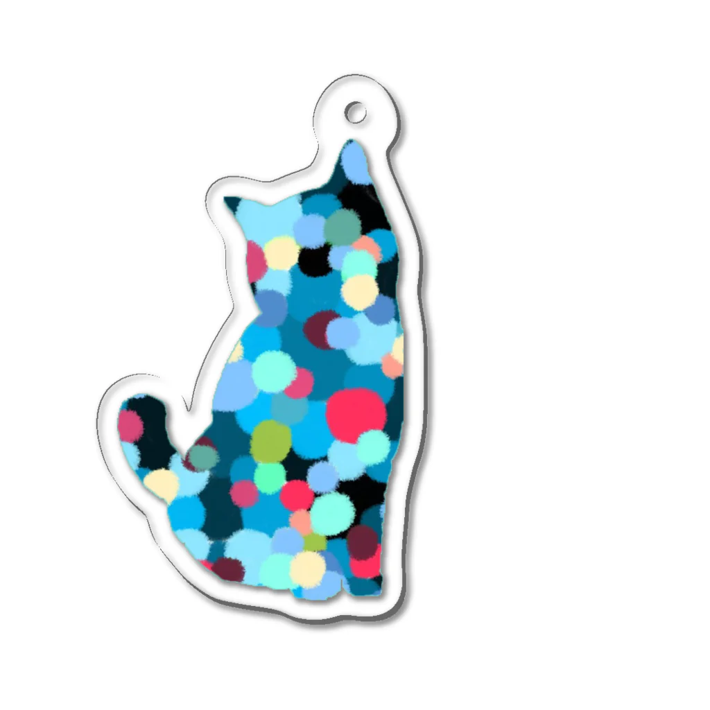 WAMI ARTの夏の水玉 Acrylic Key Chain