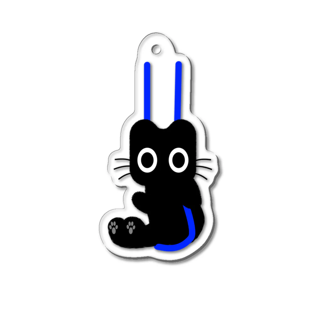 Suzutakaのくろねこクロル（ブランコ） Acrylic Key Chain