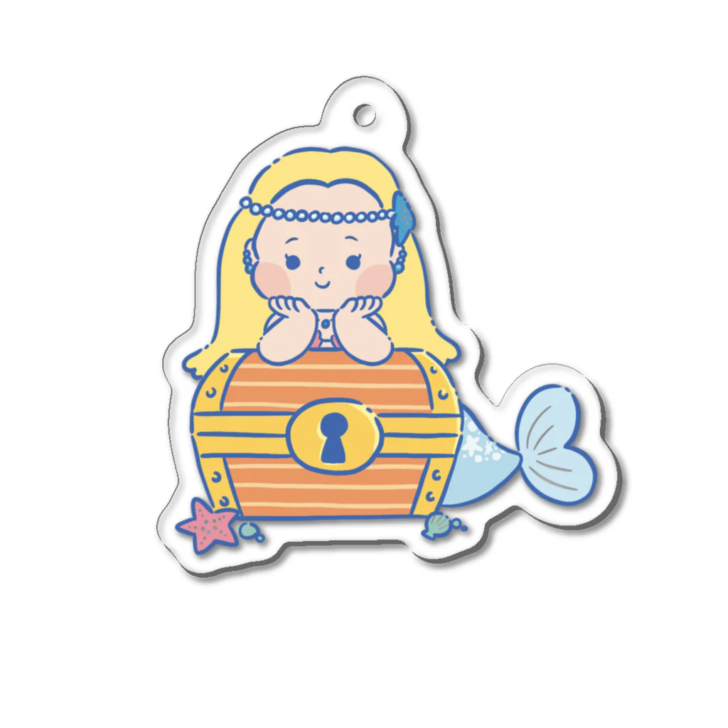 ホーリーモーリーギャラリーのお宝は渡さない人魚 Acrylic Key Chain