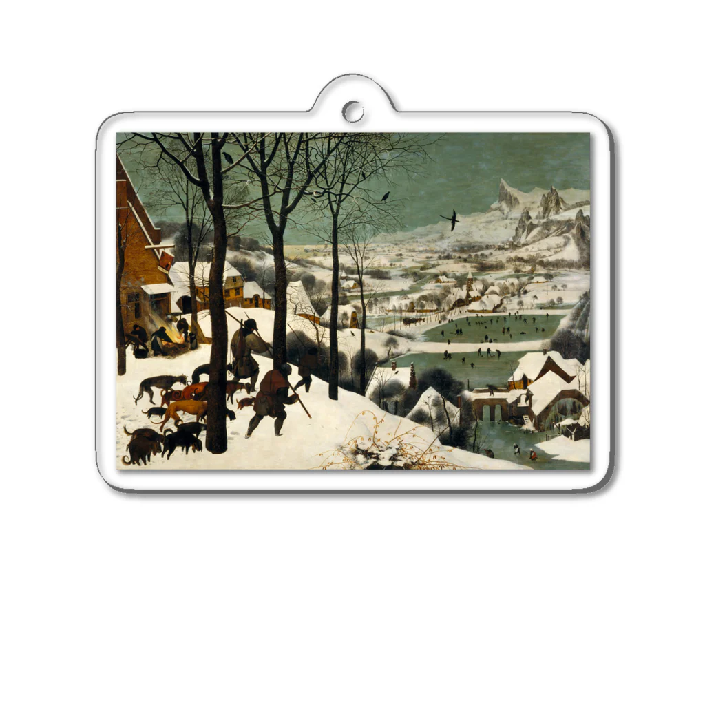 世界美術商店の雪中の狩人 / The Hunters in the Snow Acrylic Key Chain