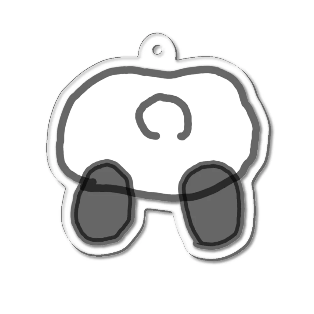 Mafuuuuのパンダのおしり Acrylic Key Chain