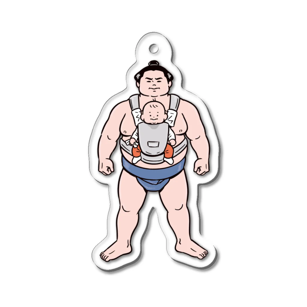 たろう(な気分)屋さんのsumo and baby アクリルキーホルダー