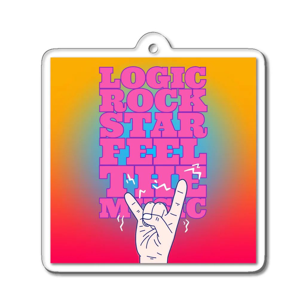 Logic RockStar のFEEL THE MUSIC アクリルキーホルダー