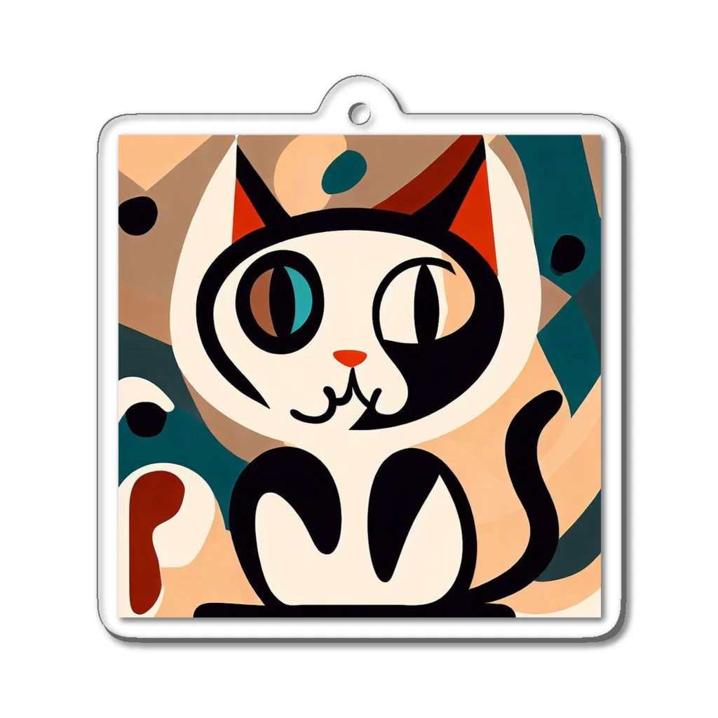 T2 Mysterious Painter's ShopのMysterious Cat Acrylic Key Chain