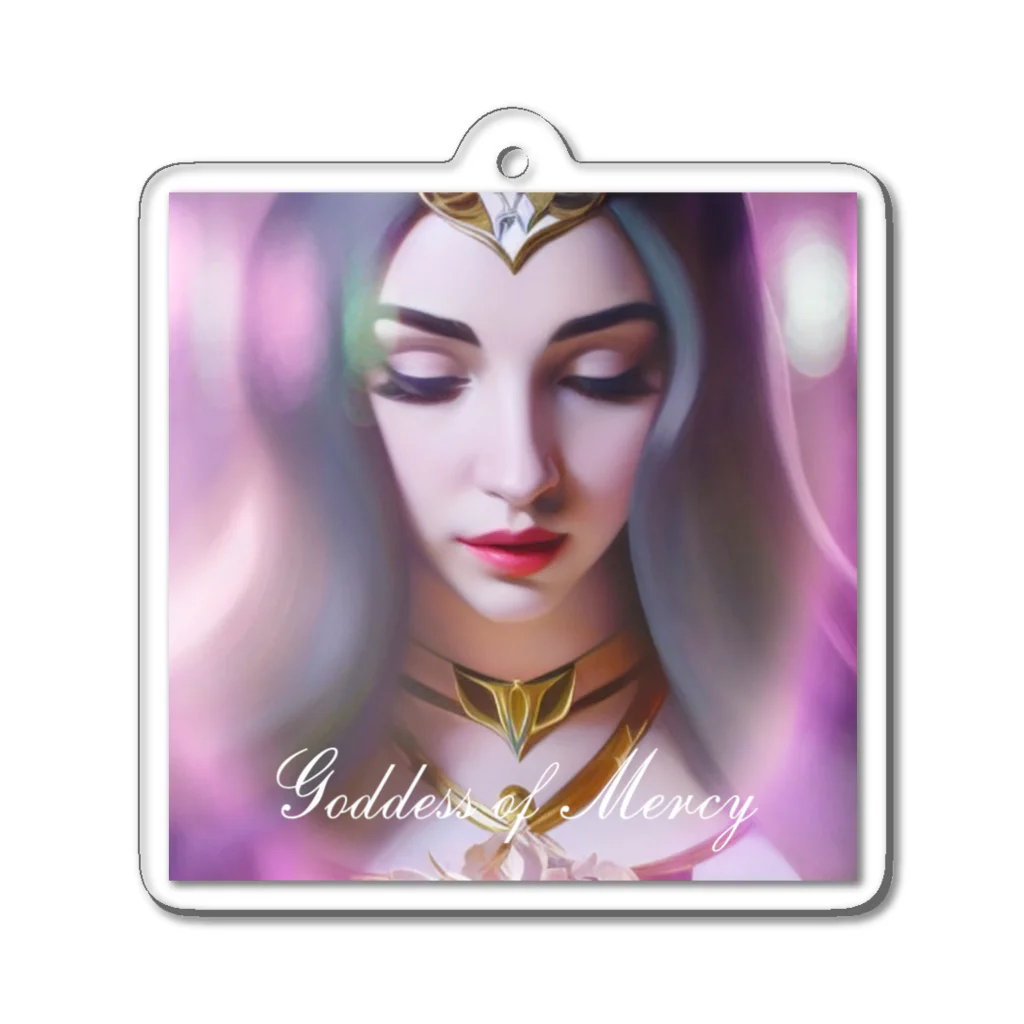 💖宇宙整体♪🌈♪こころからだチャンネル♪💖のuniversal Princess〜Goddess of Mercy〜 Acrylic Key Chain