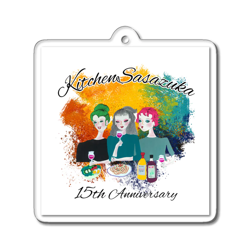 168designのKitchenSasazuka オリジナルグッズ Acrylic Key Chain